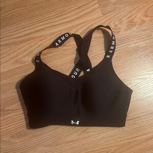 Under Armour Black Crossback Sports Bra